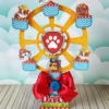 Itens personalizados para decoração de festa infantil Patrulha Canina em arquivo digital Studio, PNG e PDF.