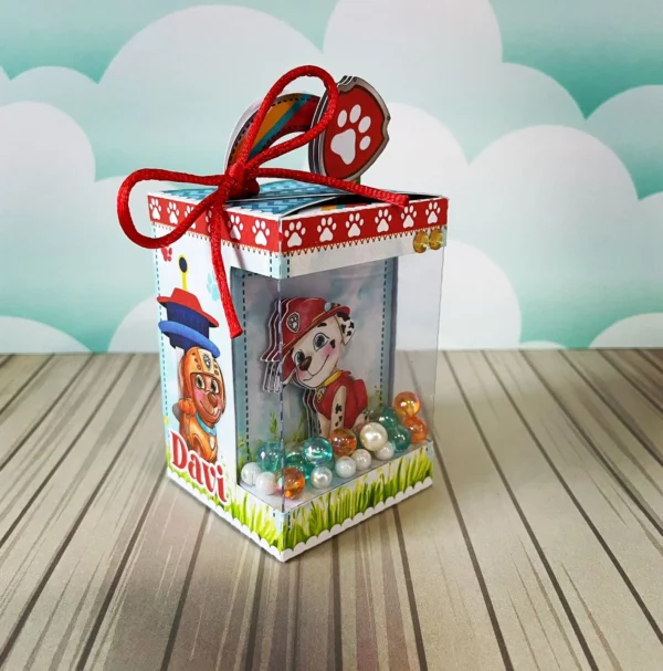 Topper de bolo e itens de decoração para festa infantil tema Patrulha Canina prontos para imprimir e cortar.