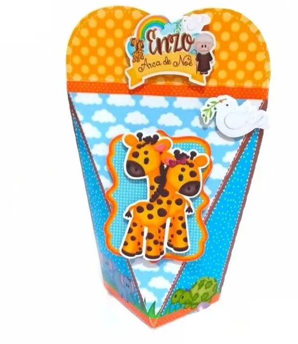 Kit de arquivos digitais para personalizados de aniversário tema Arca de Noé no Studio.