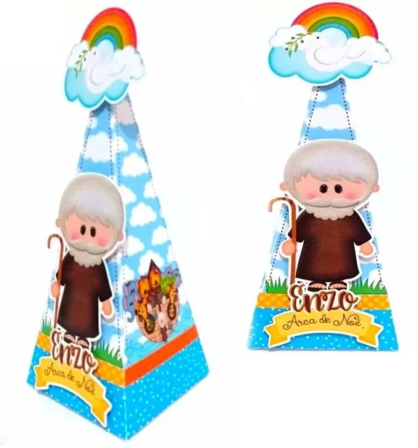 Arquivo de corte para festa infantil no tema Arca de Noé em Silhouette Studio.