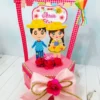 Arquivo de corte para caixas temáticas e decoração de aniversário infantil junino rosa nos formatos Studio e PDF, ideal para festas de luxo e eventos.