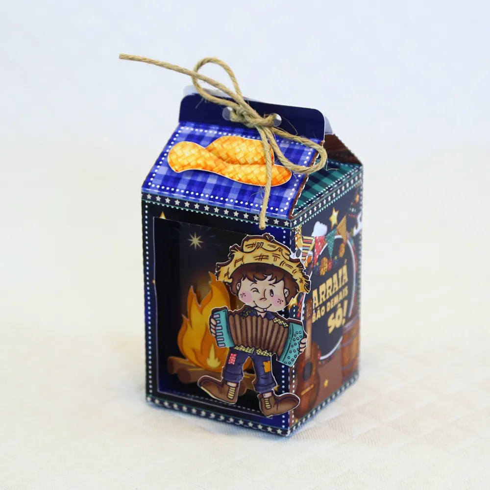 Moldes digitais de decoração para festa junina simples nos formatos Studio e PDF para impressão rápida e personalizados de festas em casa.