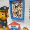 Molde de festa simples Patrulha Canina pronto para imprimir e recortar em Studio, PNG e PDF.