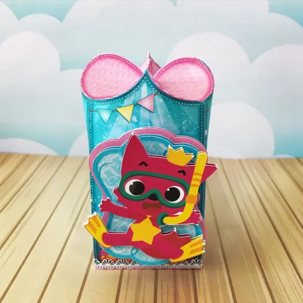 Arquivo de corte para festa de aniversário no tema Baby Shark em Studio, PNG e PDF.