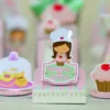 Personalizados de aniversário tema confeitaria simples em arquivo digital Studio.