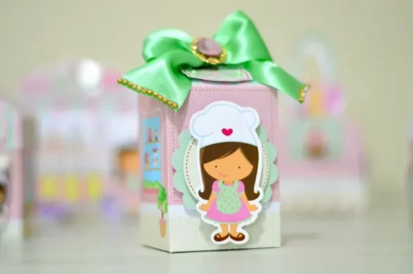 Kit digital de decoração para festa no tema confeitaria simples pronto para cortar.