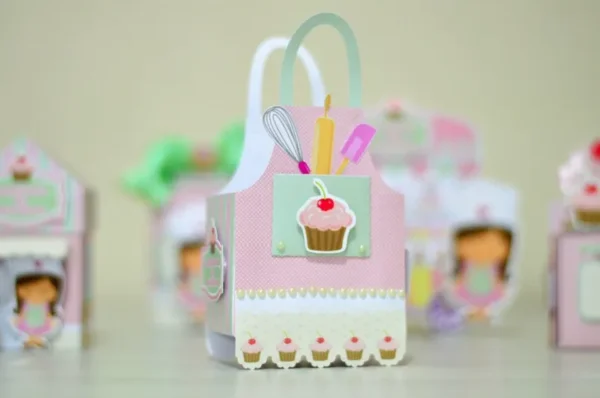 Topper de bolo para festa tema confeitaria simples em arquivo digital de corte.