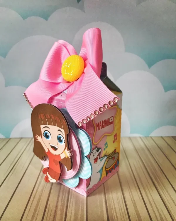 Topper de bolo e elementos de decoração tema Giovanna (Gigi) pronto para imprimir e recortar.