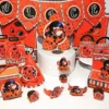 Topo de bolo para festa da Ladybug simples e barata em arquivo digital Studio e PDF.