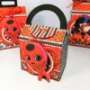 Elementos de decoração de aniversário Ladybug simples e barata em arquivo digital Studio.