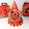 Arquivo digital de mimos para festa da Ladybug simples e barata em formato Studio e PDF.