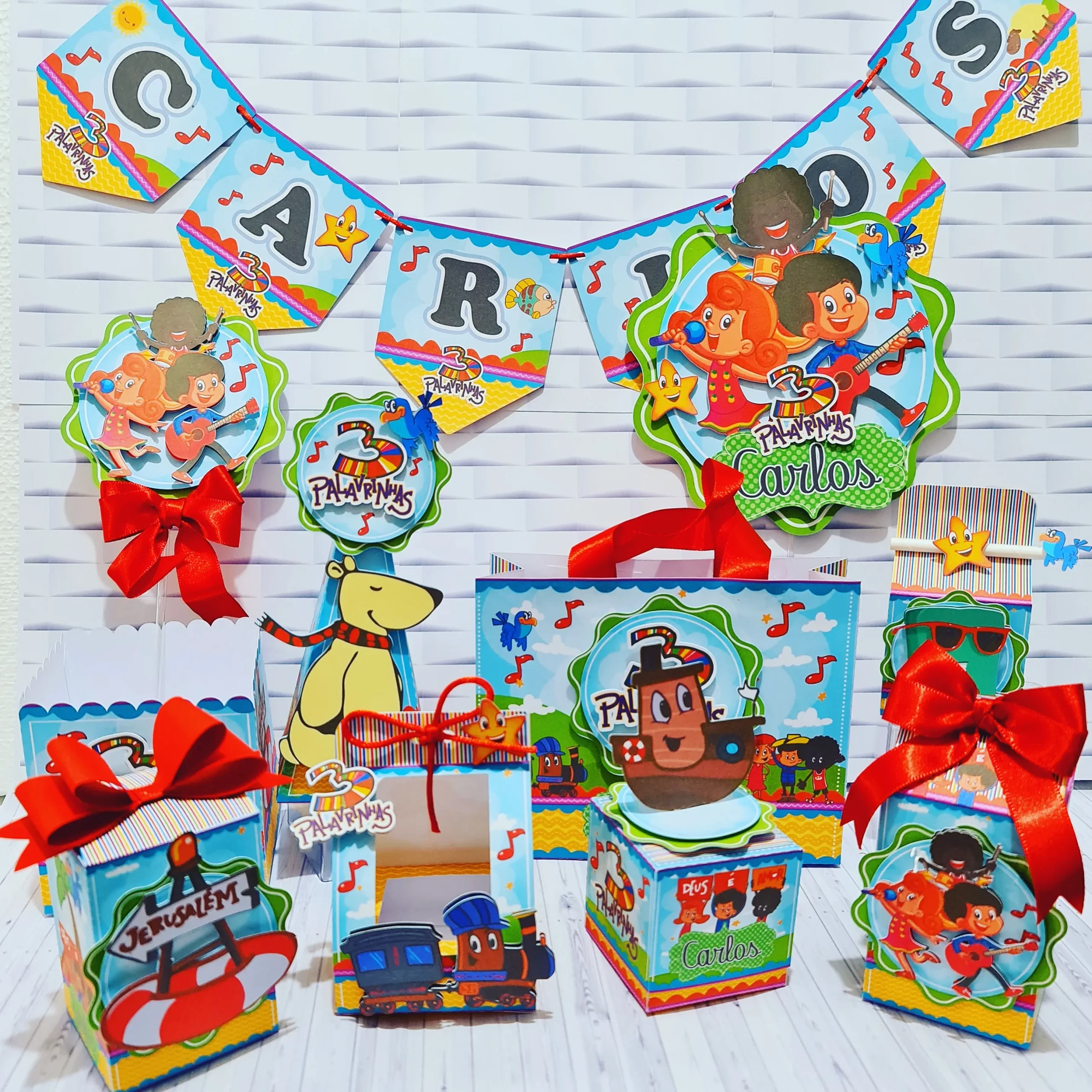 Festa de Aniversário 3 Palavrinhas Studio e Pdf