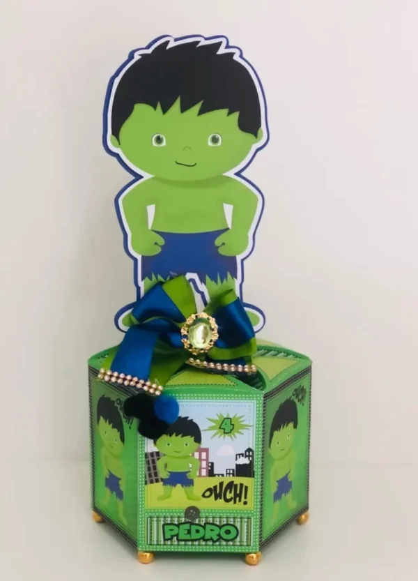 Arquivo de corte para personalizados de festa de aniversário tema Hulk no Studio e PDF.