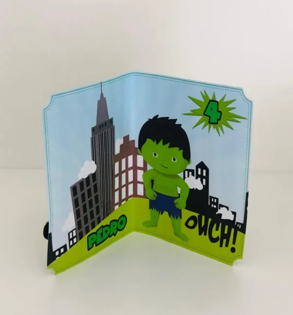 Personalizados de festa de aniversário tema Hulk em arquivo digital Studio e PDF.