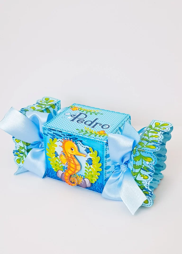 Topper de bolo festa do fundo do mar infantil em arquivo digital pronto para corte e impressão.