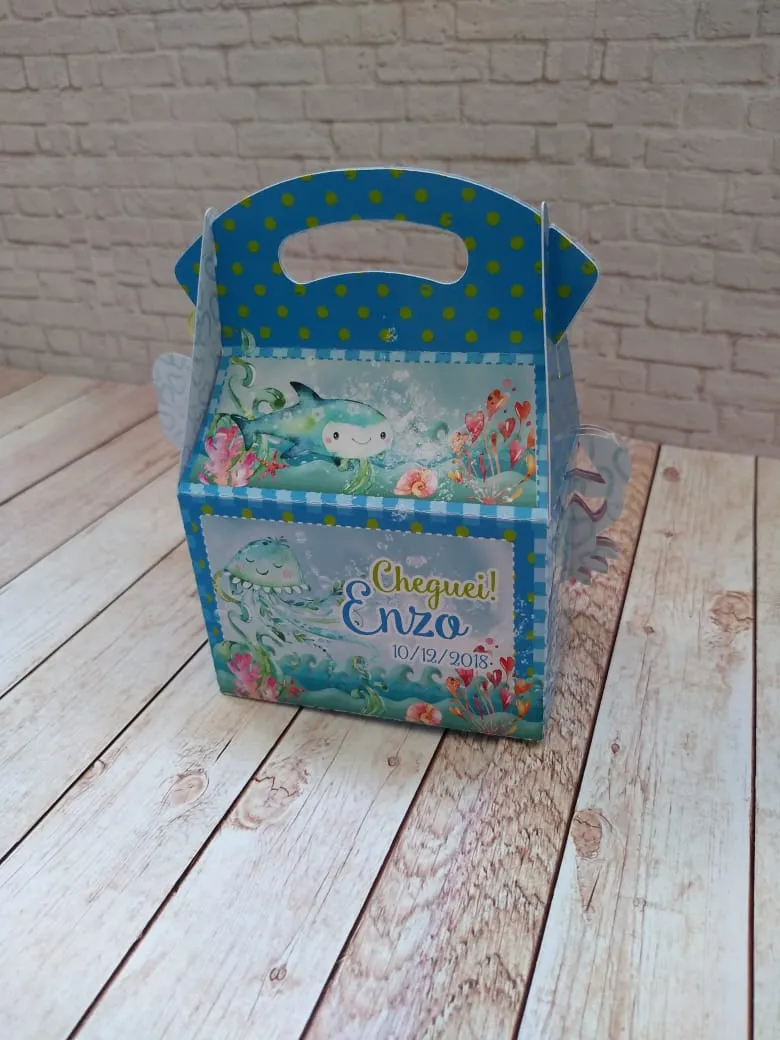 Kit digital de festa fundo do mar tema de aniversário com arquivos de corte para Studio.