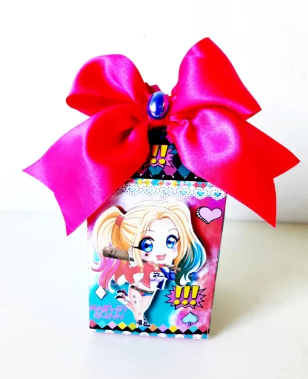 Kit de arquivos digitais para personalizados de aniversário tema Arlequina com corte digital e manual.