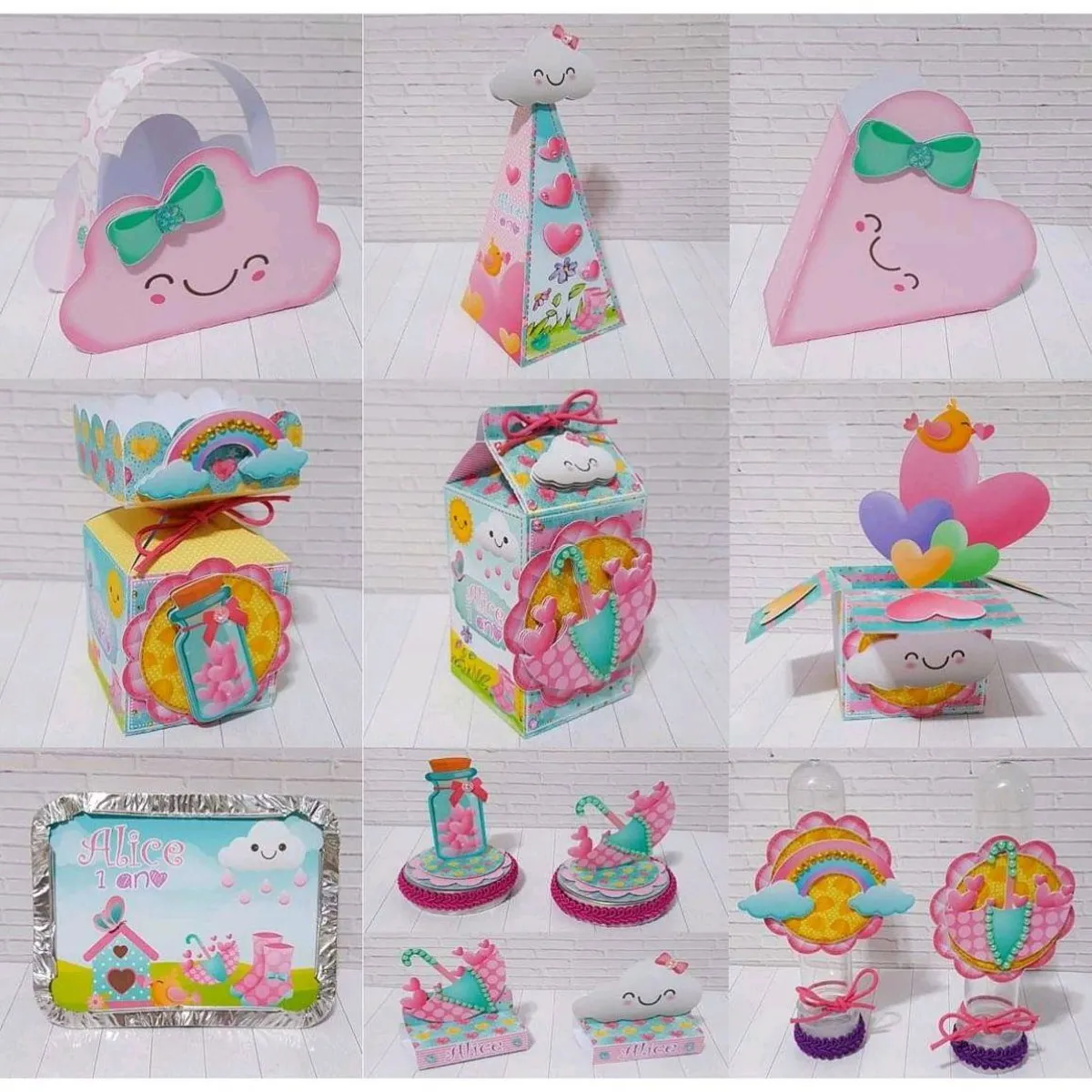 Mesversário Chuva de Amor Studio e Pdf