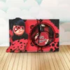 Caixa para kit mini confeiteiro tema Ladybug em arquivo de corte digital para Silhouette.