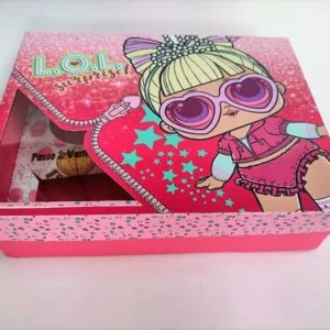 Arquivo de corte para kit mini confeiteiro de Páscoa tema Lol Surprise em formato Studio.