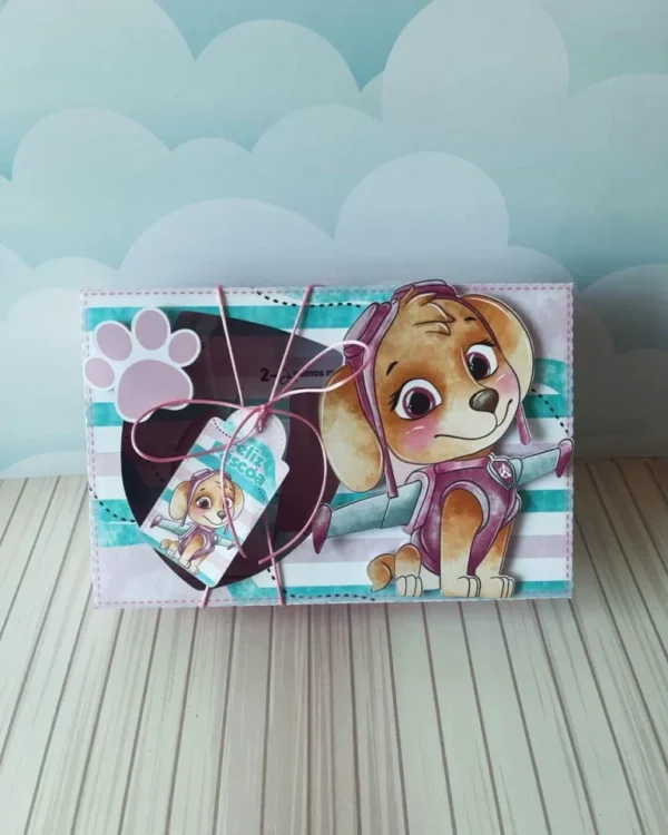 Kit de arquivos digitais para personalizados de confeitaria tema Skye com corte digital e manual.