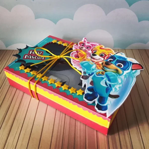 Kit de arquivos digitais para personalizados de mini confeiteiro tema Patrulha Canina com corte digital e manual.
