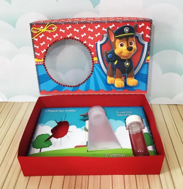 Kit de arquivos digitais para personalizados de mini confeiteiro tema Patrulha Canina com corte digital e manual.