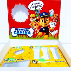 Kit de arquivos digitais para personalizados de Páscoa tema Patrulha Canina com corte digital e manual.