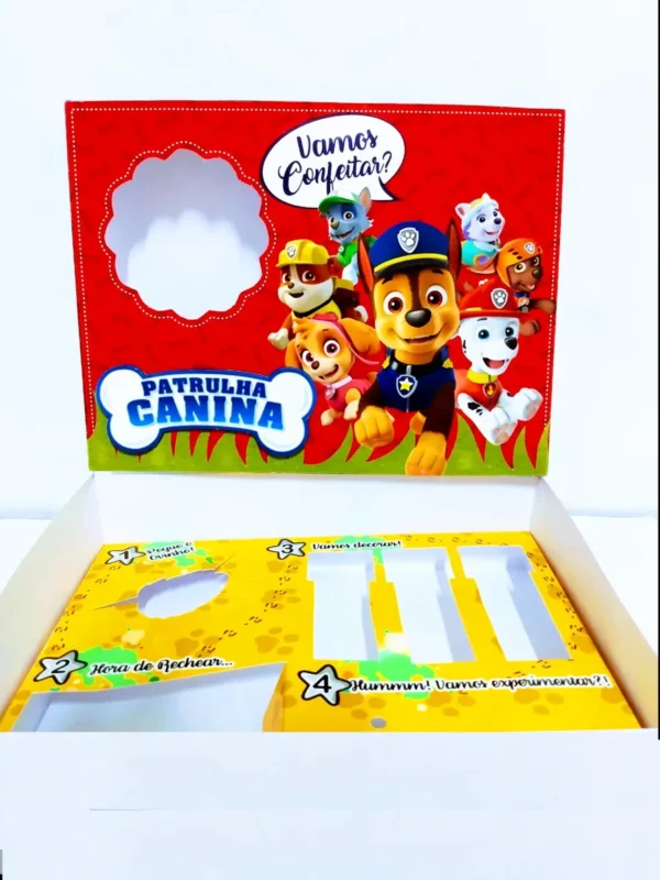 Kit de arquivos digitais para personalizados de Páscoa tema Patrulha Canina com corte digital e manual.