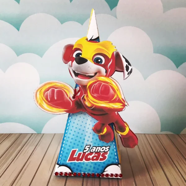 Topper de bolo e itens personalizados tema Patrulha Canina prontos para imprimir e cortar.