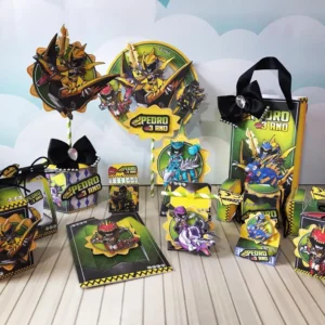 Arquivo digital de corte no tema Power Rangers Dino Charge em formatos Studio, PNG e PDF.