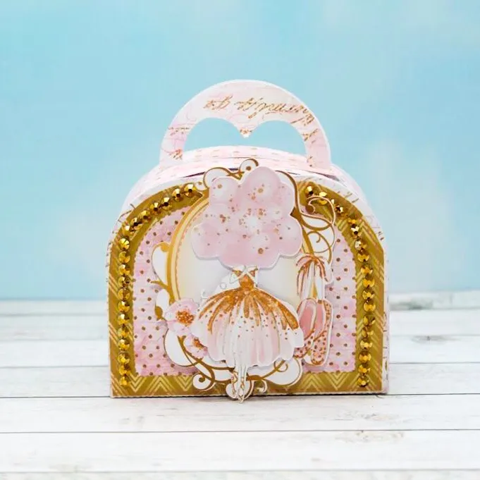 Arquivo digital para personalizados de festa infantil no tema Bailarina em formato Studio.