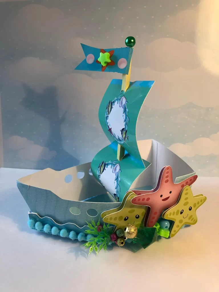 Elementos de decoração tema do fundo do mar em formatos digitais para festa de aniversário temática.