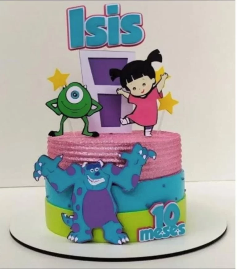 Topo de Bolo Boo Monstros SA Studio