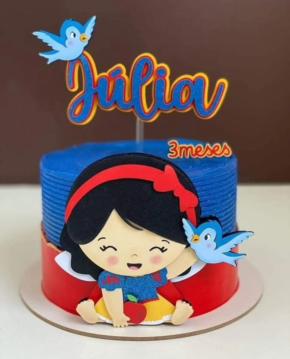 Topper de Bolo Branca de Neve Silhouette Studio