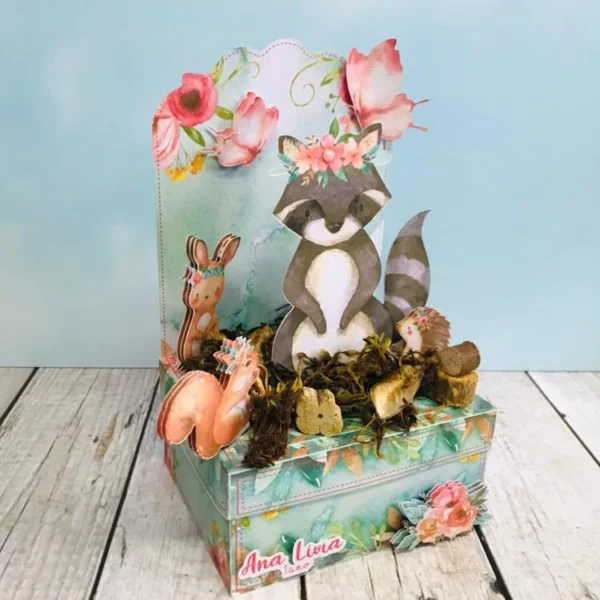 Moldes de scrapfesta para Animais do Bosque Decoração nos formatos digitais Studio e PDF para recortar.