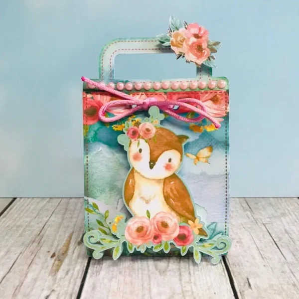 Topo de bolo para imprimir do tema Animais do Bosque Decoração em formatos digitais Studio e PDF.