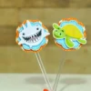Itens de aniversário e elementos de decoração tema Bita Fundo do Mar prontos para imprimir e recortar.