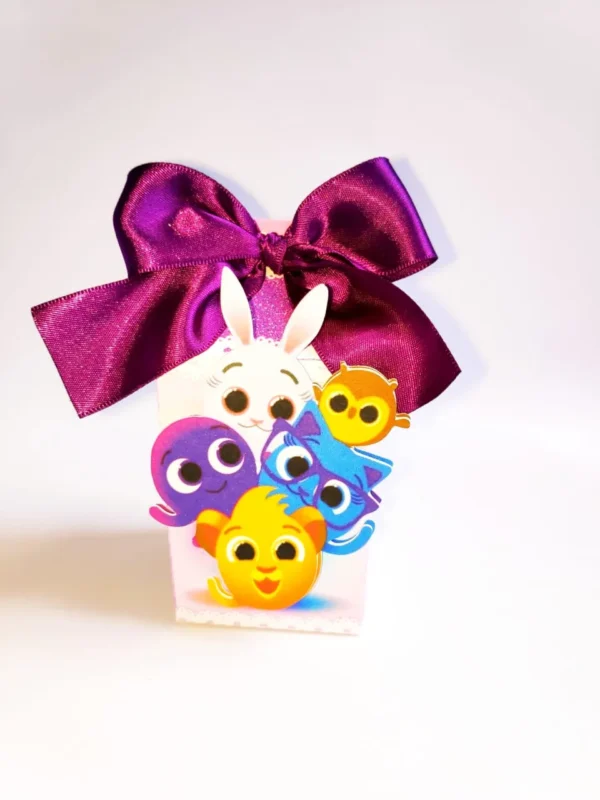 Topper de bolo e elementos de decoração tema Bolofofos Menina pronto para imprimir e recortar.