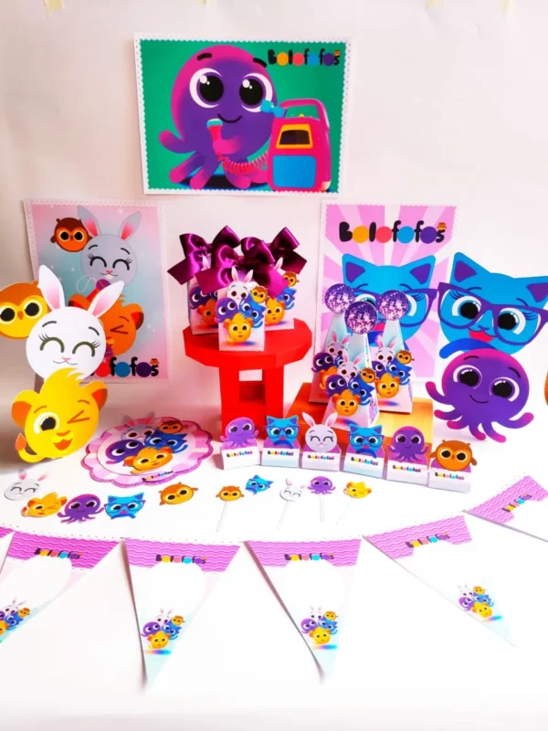 Kit de arquivo digital no tema Bolofofos Menina em formatos Studio e PDF para personalizados.