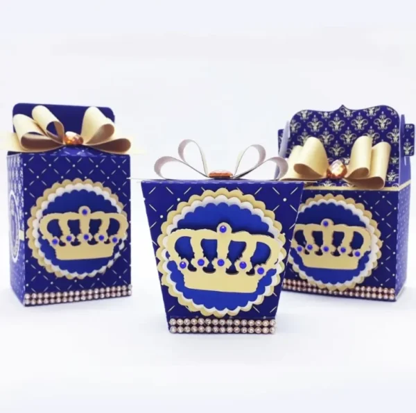 Itens personalizados para decoração de aniversário Realeza em arquivo digital para Silhouette Studio.