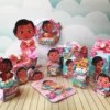 Arquivo digital de corte para festa de aniversário no tema Moana Baby em formatos Studio, PNG e PDF.