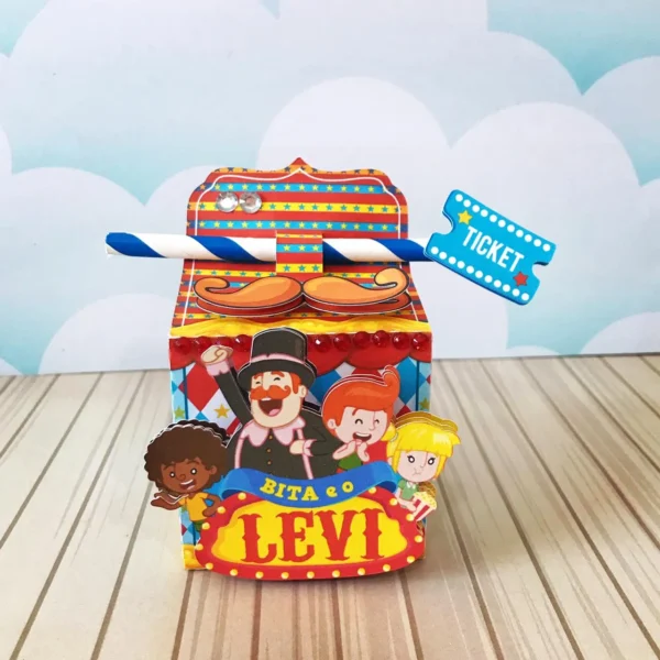 Topper de bolo e elementos de decoração tema Mundo Bita Circo prontos para imprimir e recortar.
