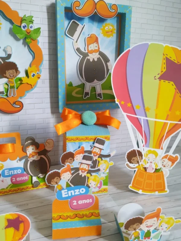Itens de aniversário e elementos de decoração tema Mundo Bita prontos para imprimir e recortar.