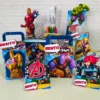 Arquivo digital de corte para itens de aniversário no tema Avengers em formatos Studio e PDF.