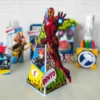 Design de corte para festa de aniversário no tema Avengers em Studio e PDF.
