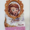 Arquivo digital de corte para itens de aniversário tema Princesinha Sofia em formatos Studio e PDF.