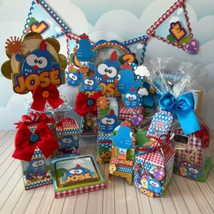 Kit digital de personalizados para Aniversário Galinha Pintadinha nos formatos Studio, PNG e PDF para scrapfesta.