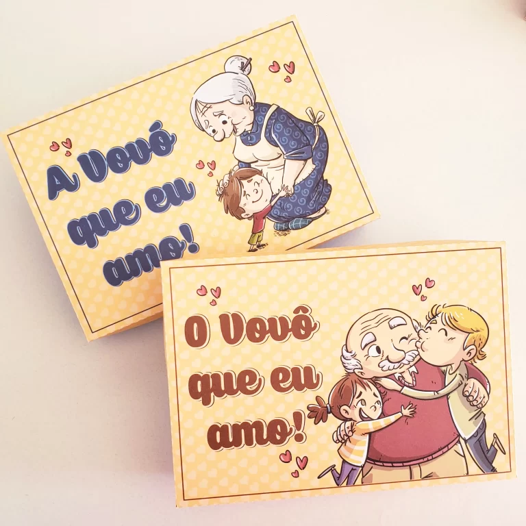 Caixas personalizadas para doces do Dia dos Avós nos formatos Silhouette Studio e PDF.