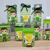 Itens personalizados para aniversário de futebol em arquivo digital Studio e PDF.